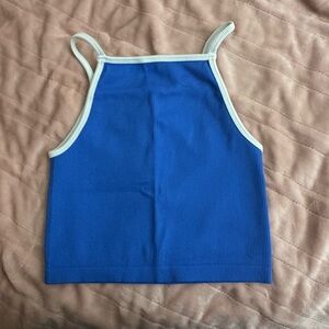 Wild Fable Blue Tank with White Edges